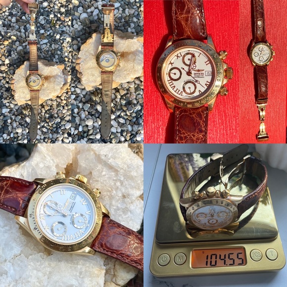 18K Solid Gold 7750 Invicta Automatic Swiss Chronometer Limited Edition Watch - Picture 10 of 14